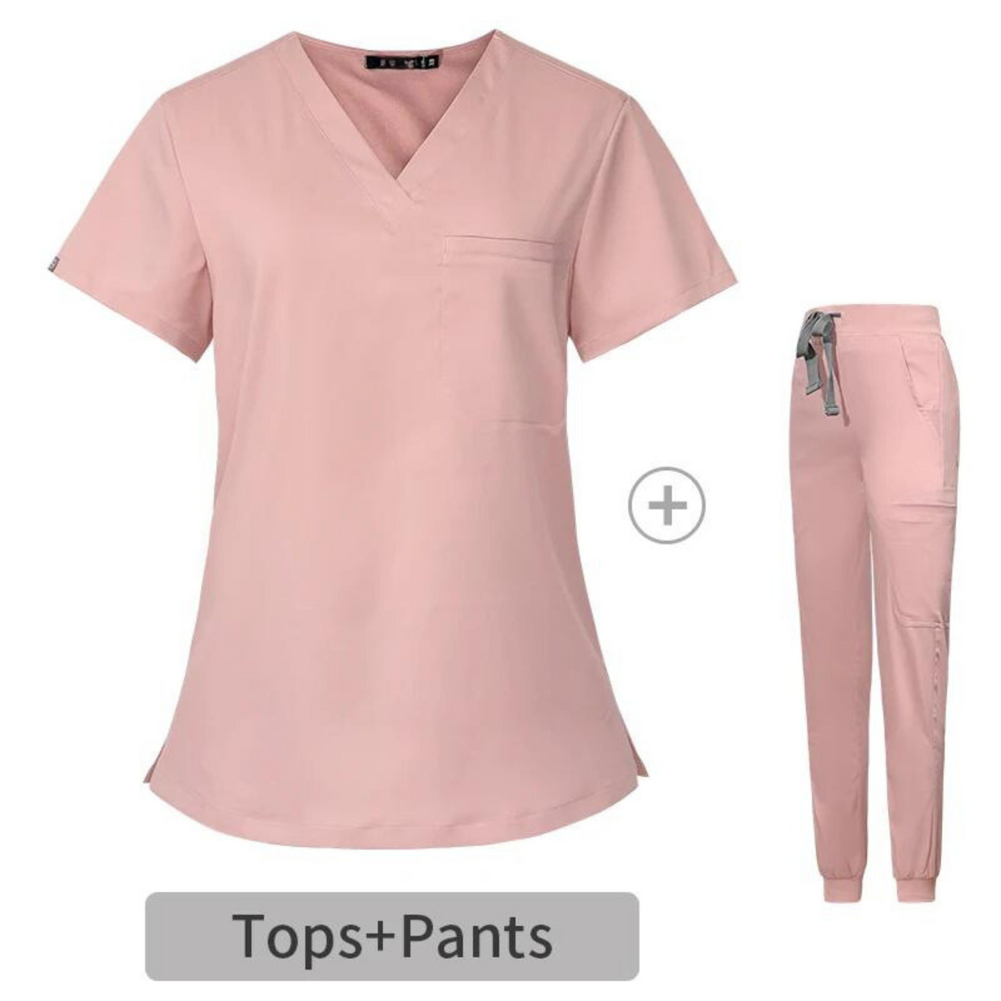 LavaSno Light Pink Women's Scrub Top and Jogger bottom