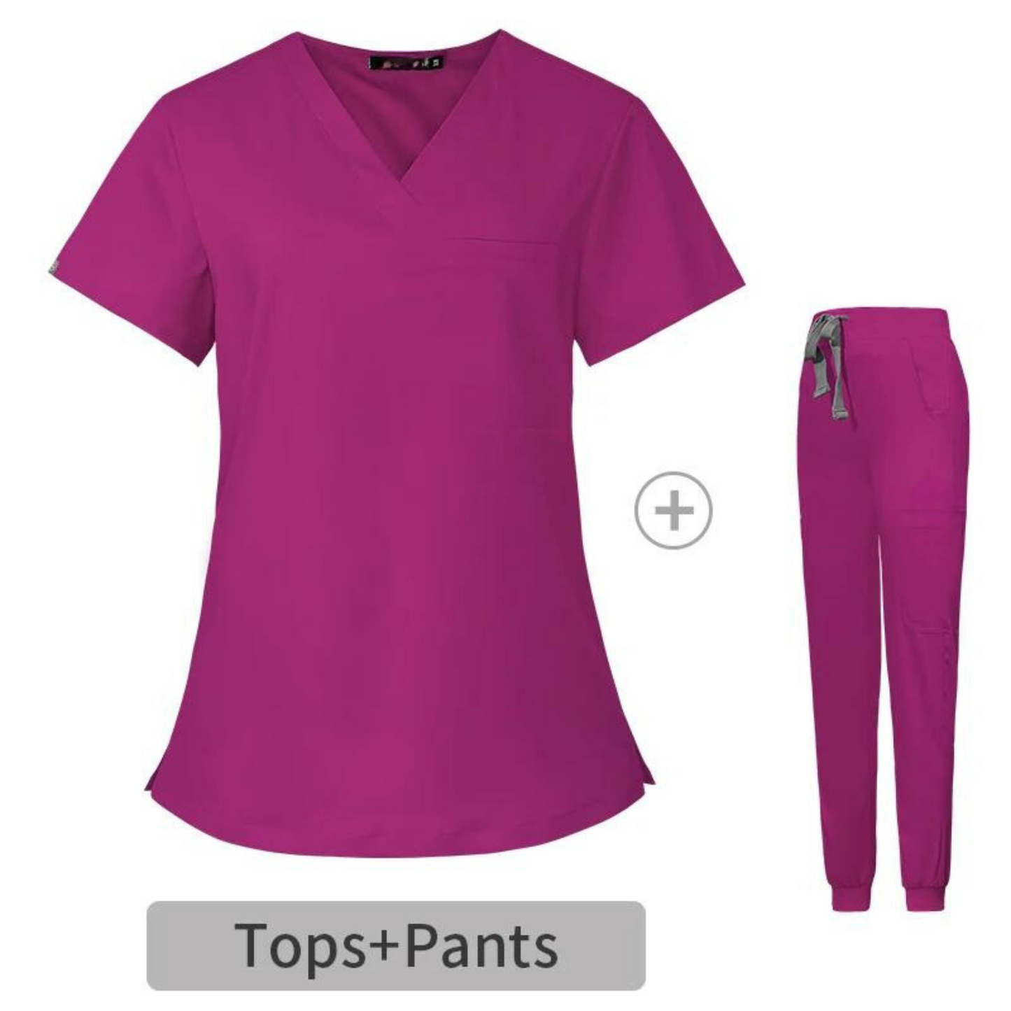 LavaSno Magenta Women's Scrub Top and Jogger bottom