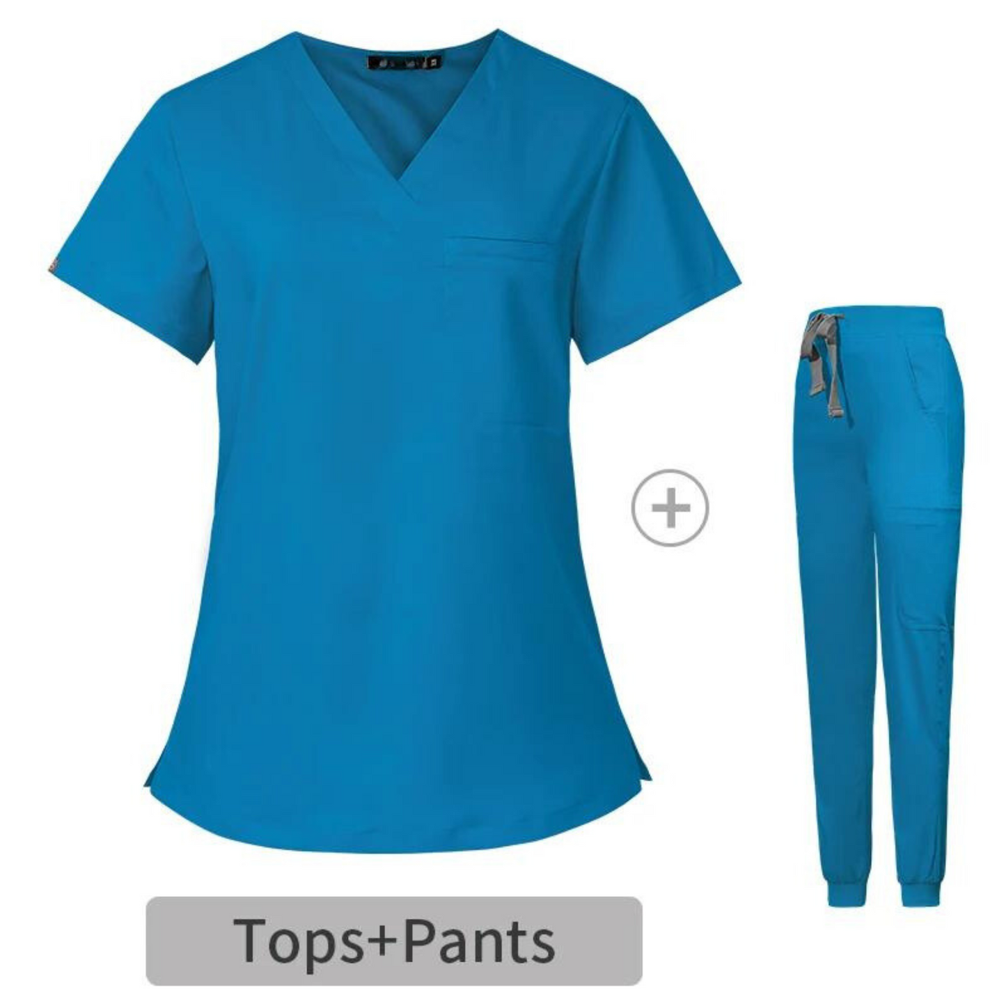 LavaSno Turquoise Women's Scrub Top and Jogger bottom